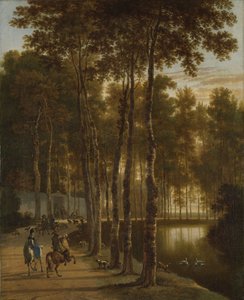 The Avenue of Birches by Jan Hackaert